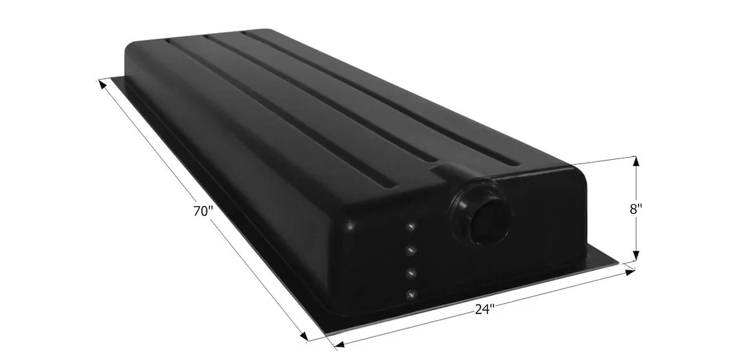 12426 – ICON Waste Holding Tank, Can Be Used For Black Or Gray Water 39 Gallon Capacity 70 Inch Length x 24 Inch Widt...